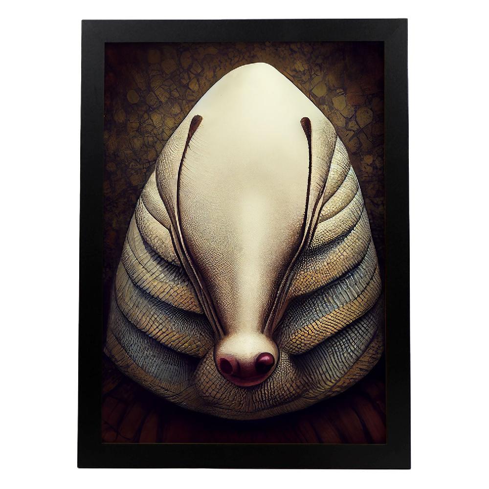 nacnic Lámina Armadillo Audaz estilo T. Burton de Nacnic