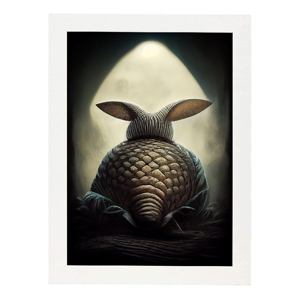 Nacnic Lámina Armadillo Generoso Estilo T. Burton De Nacnic