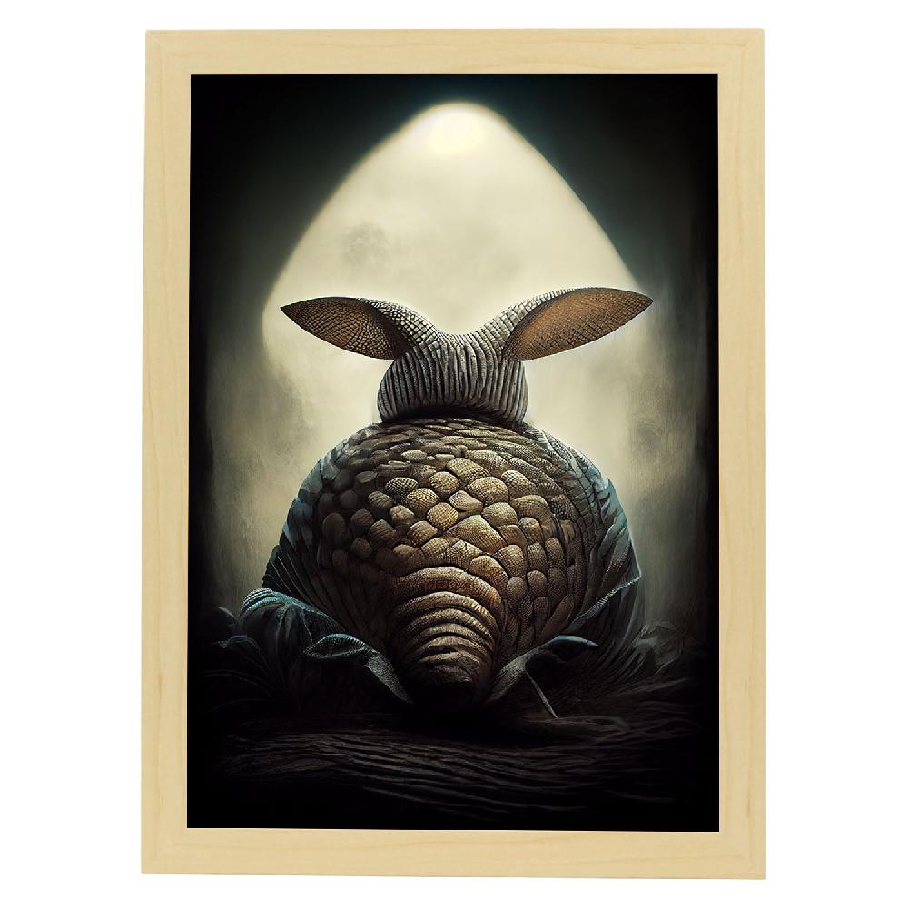 Nacnic Lámina Armadillo Generoso Estilo T. Burton De Nacnic