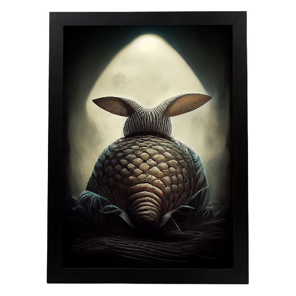 nacnic Lámina Armadillo Generoso estilo T. Burton de Nacnic