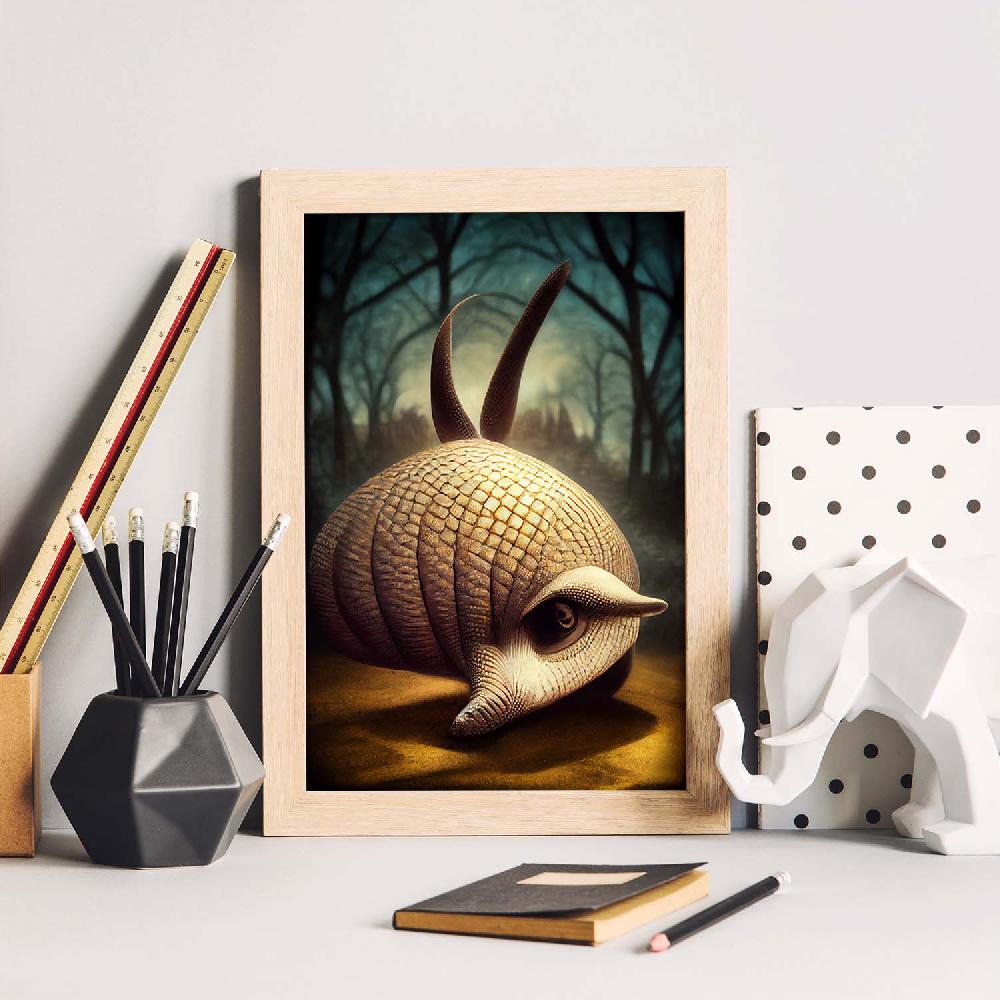 Nacnic Lámina Armadillo Racional Estilo T. Burton De Nacnic