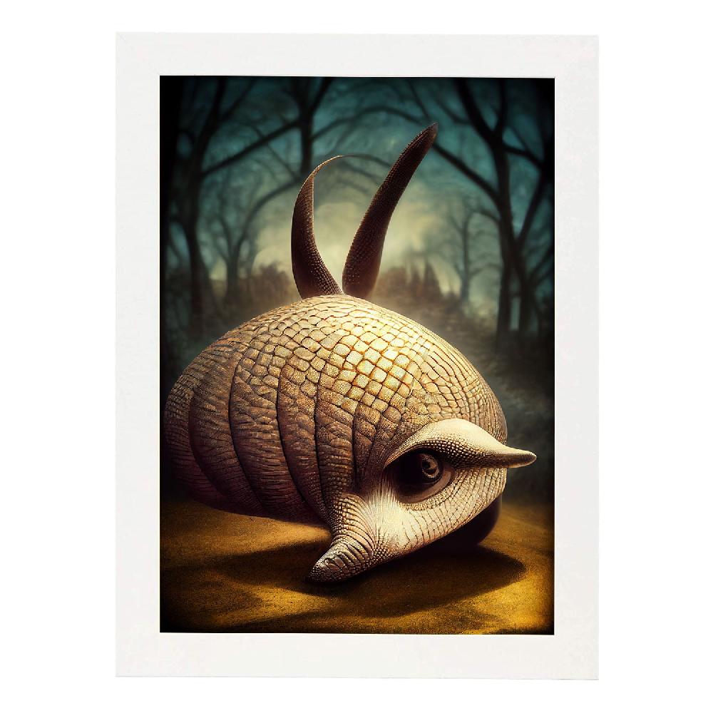 Nacnic Lámina Armadillo Racional Estilo T. Burton De Nacnic