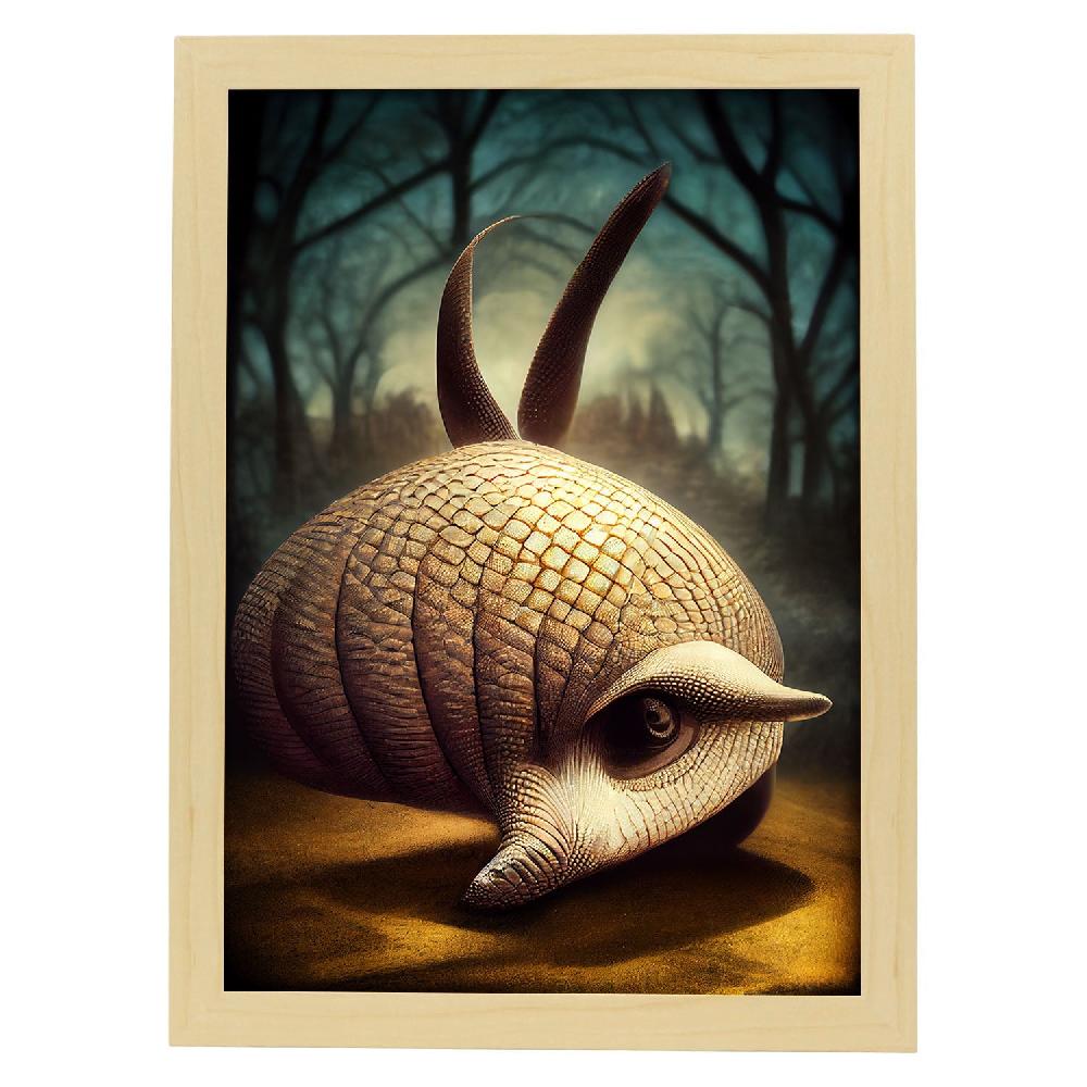 Nacnic Lámina Armadillo Racional Estilo T. Burton De Nacnic