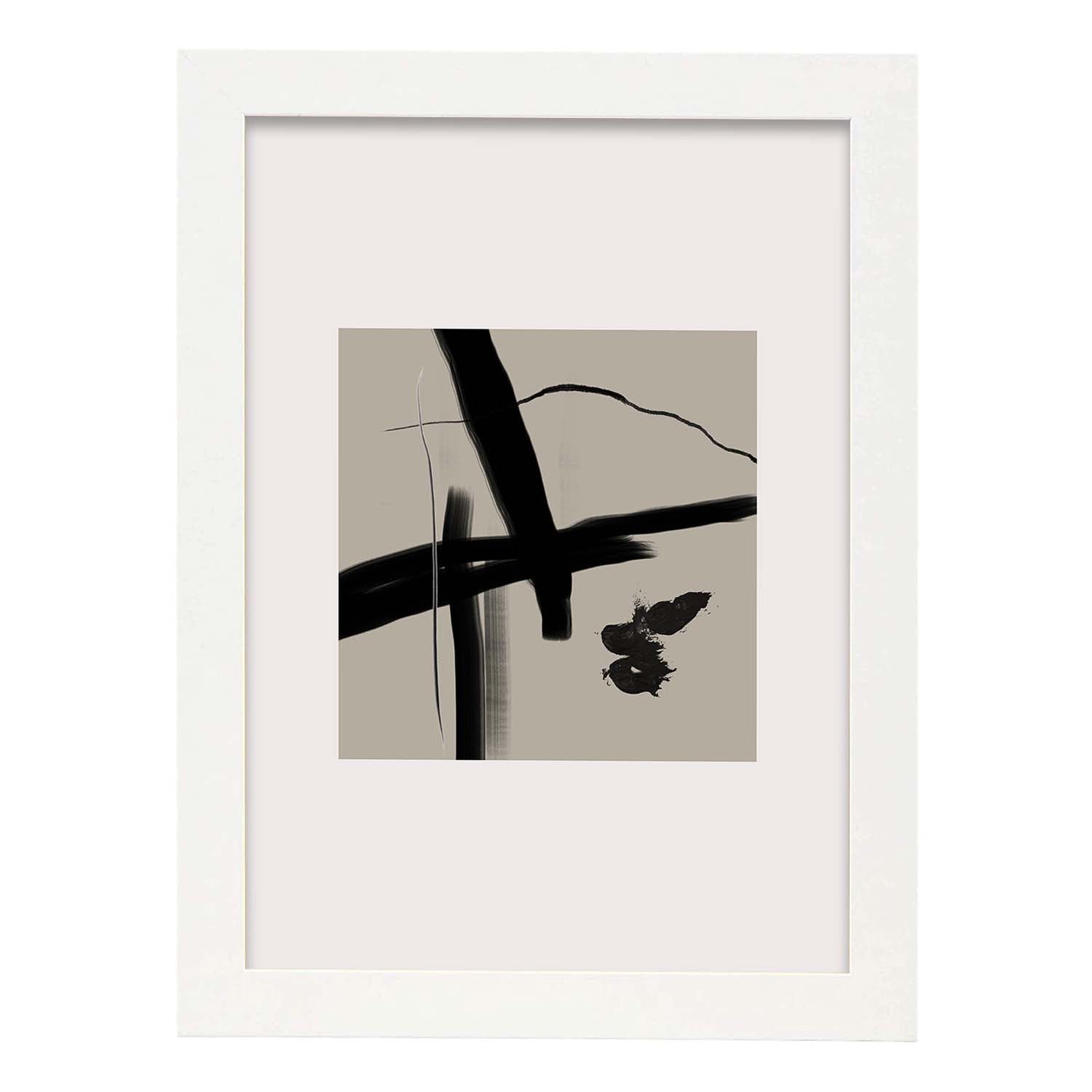 Nacnic Lamina Artística Abstracta Exposición Kline 12