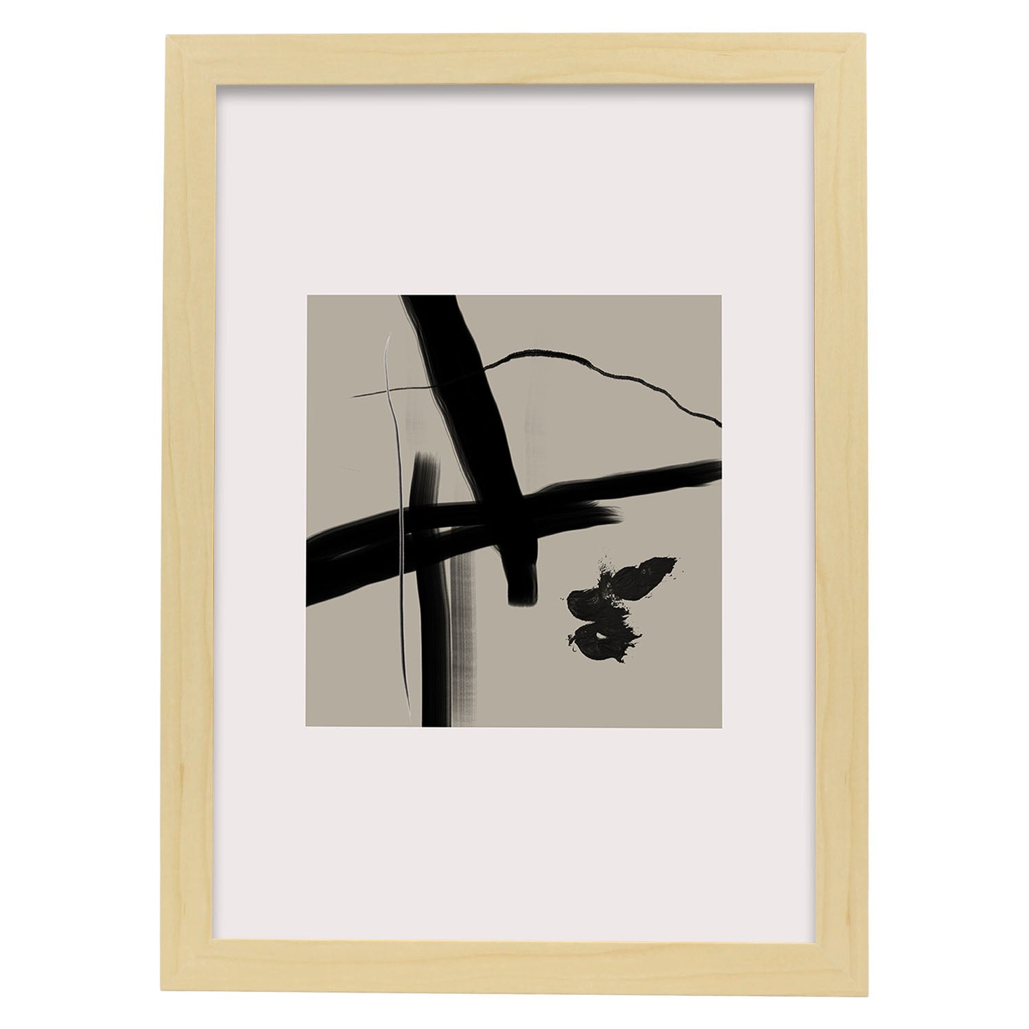 Nacnic Lamina Artística Abstracta Exposición Kline 12
