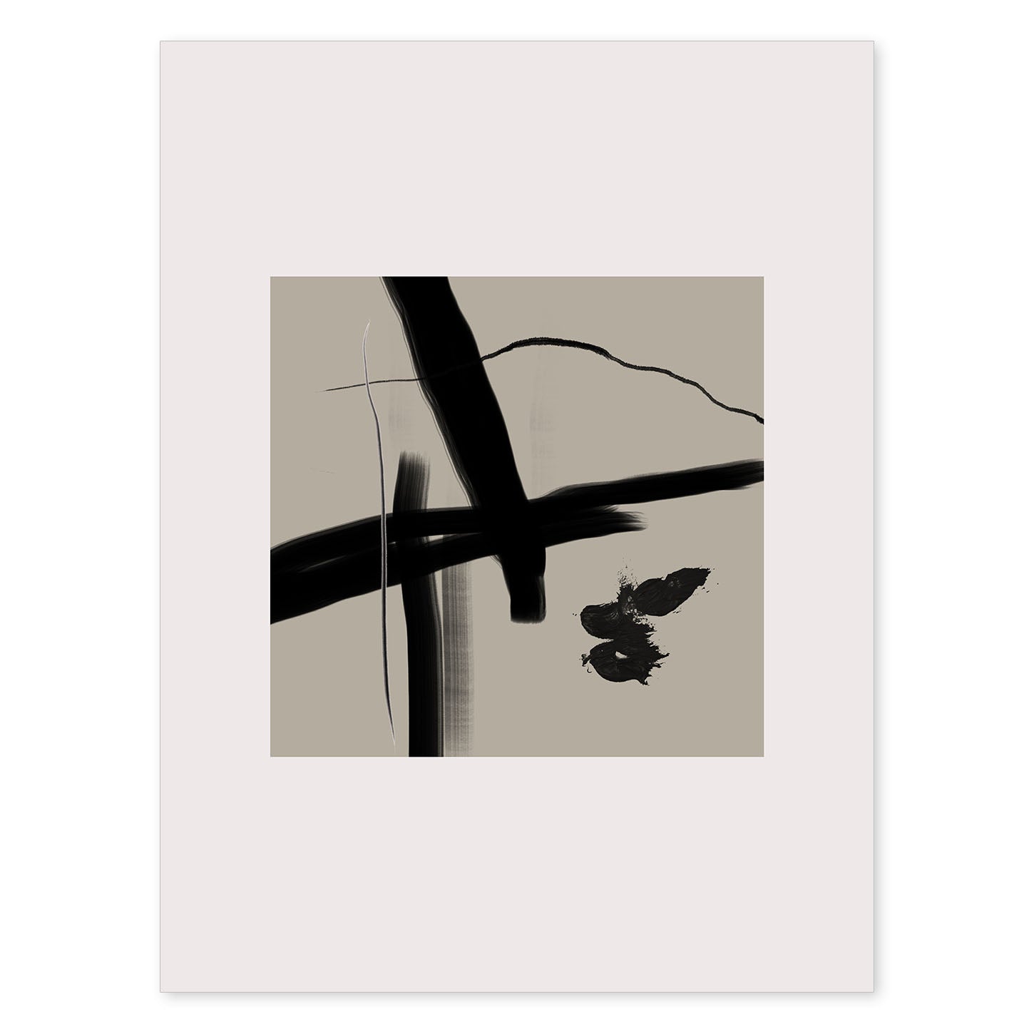 nacnic Lamina artística abstracta Exposición Kline 12