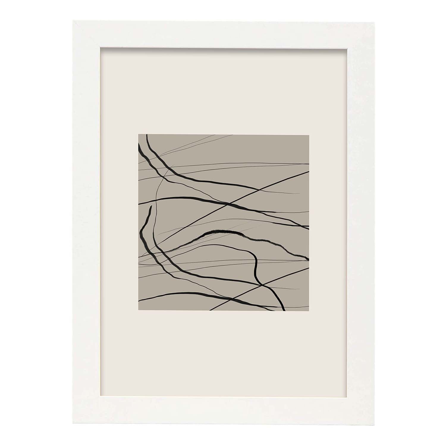 Nacnic Lamina Artística Abstracta Exposición Kline 13