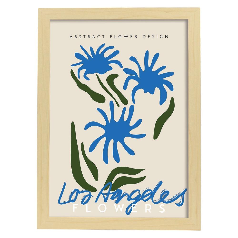 Nacnic Lamina Artística De Diseño Floral Abstracto Los Ángeles