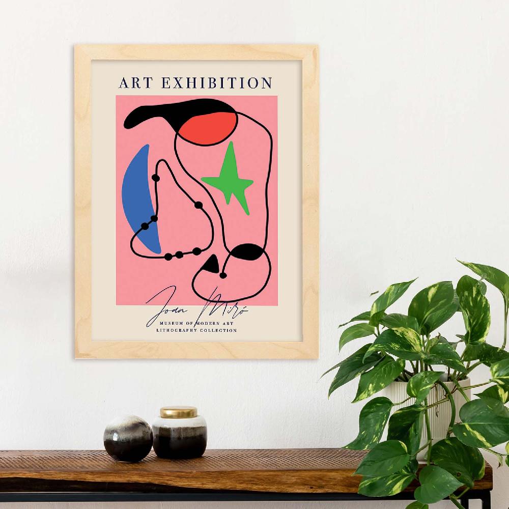 Nacnic Lamina Artística De Exposición Joan Miro 4 Estilo Surrealista