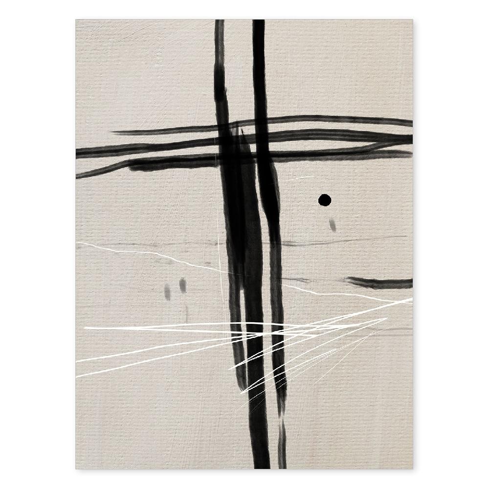 nacnic Lamina artística de Exposición Kline 2 estilo Abstracto