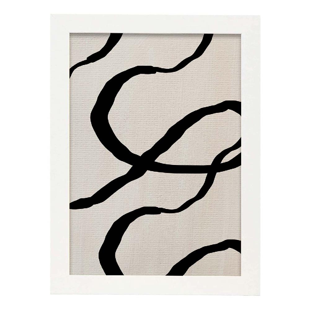 Nacnic Lamina Artística De Exposición Kline 4 Estilo Abstracto