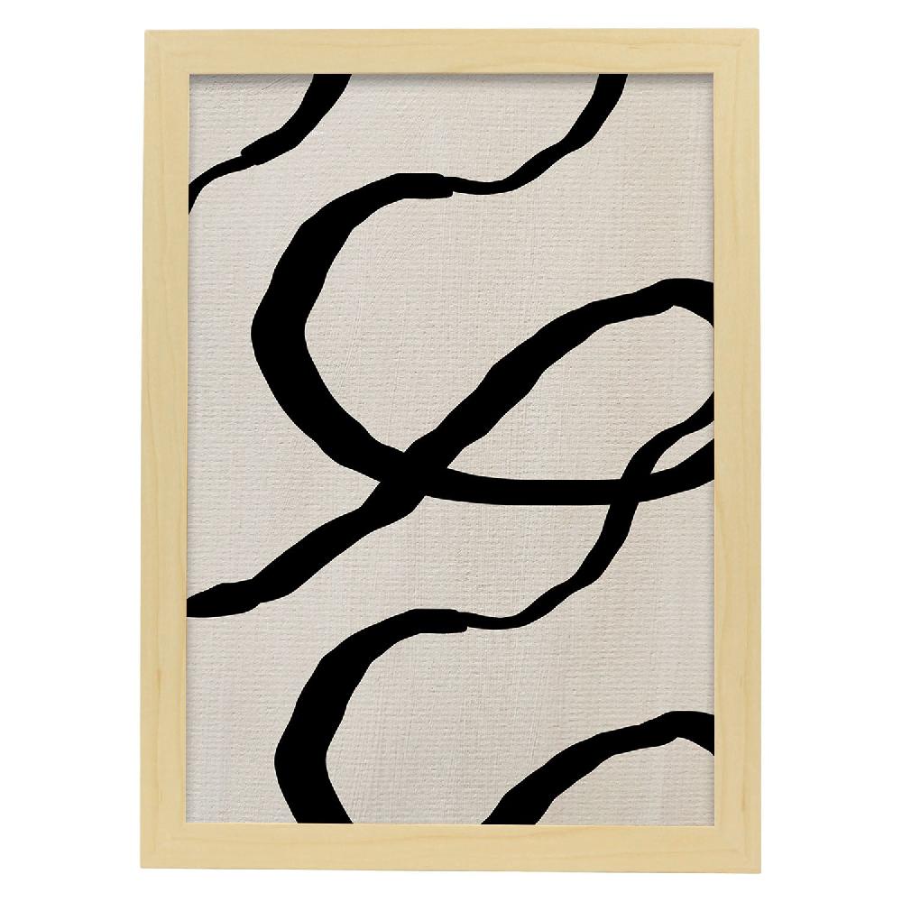 Nacnic Lamina Artística De Exposición Kline 4 Estilo Abstracto