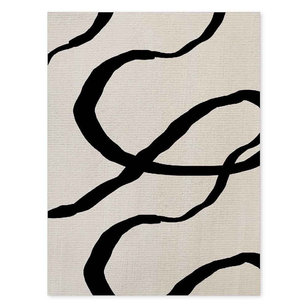 nacnic Lamina artística de Exposición Kline 4 estilo Abstracto