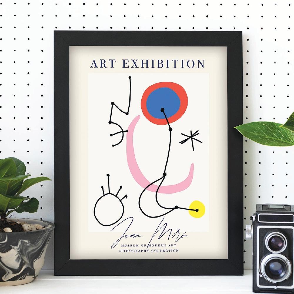 Nacnic Lamina Artística De Joan Miro 5 Estilo Surrealista