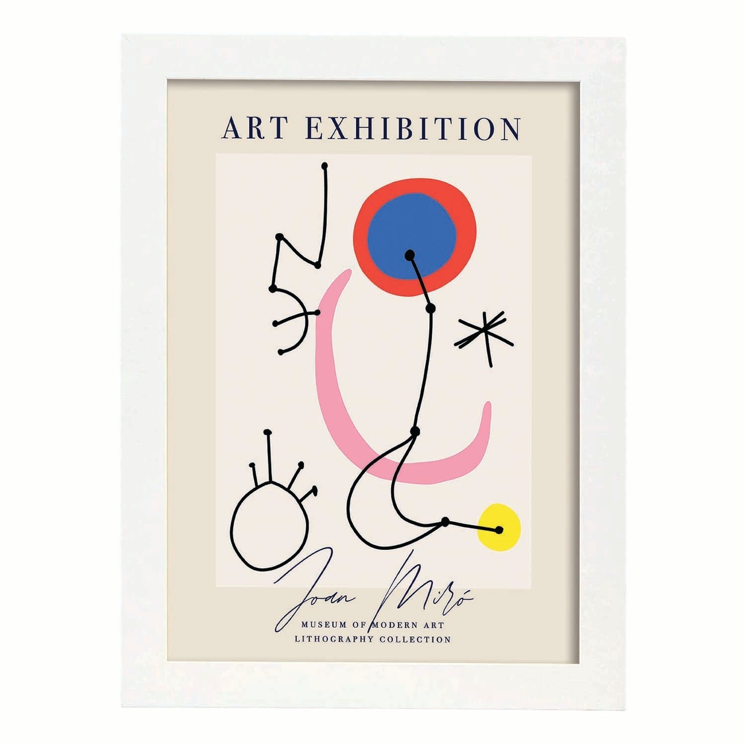 Nacnic Lamina Artística De Joan Miro 5 Estilo Surrealista