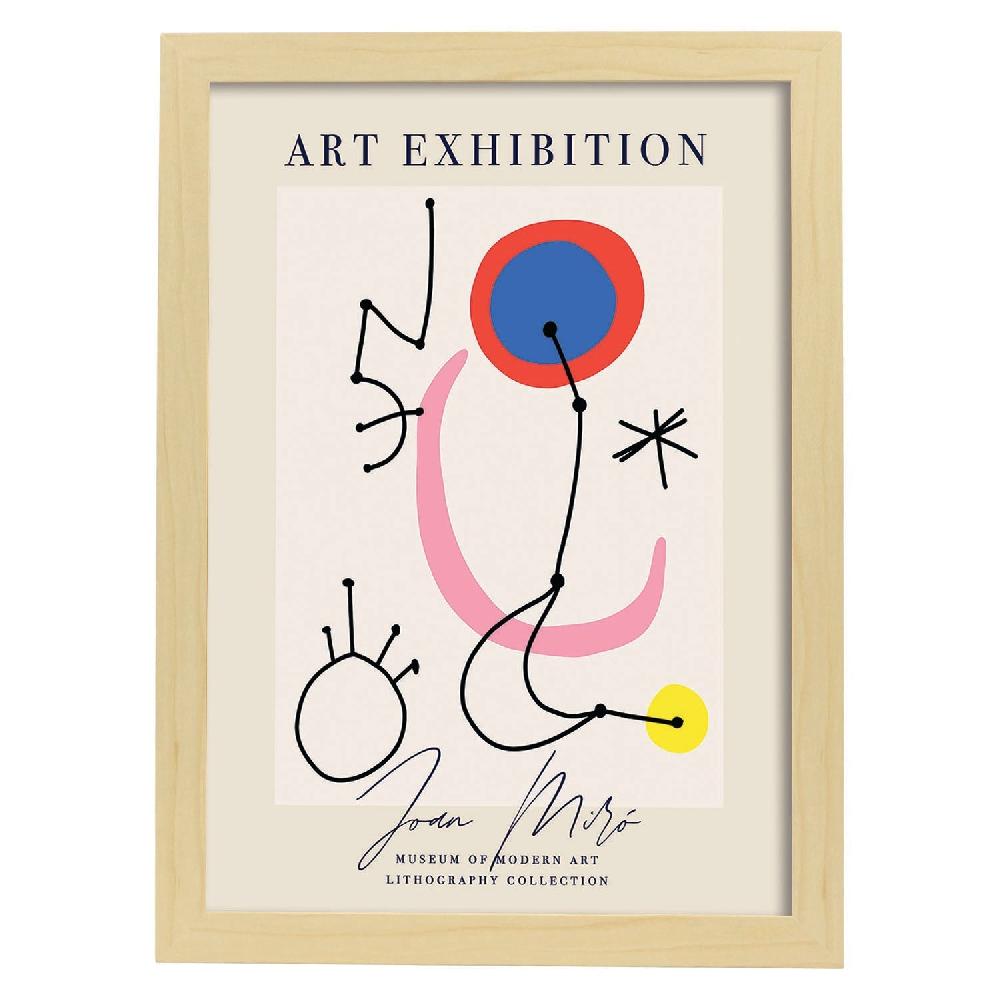 Nacnic Lamina Artística De Joan Miro 5 Estilo Surrealista