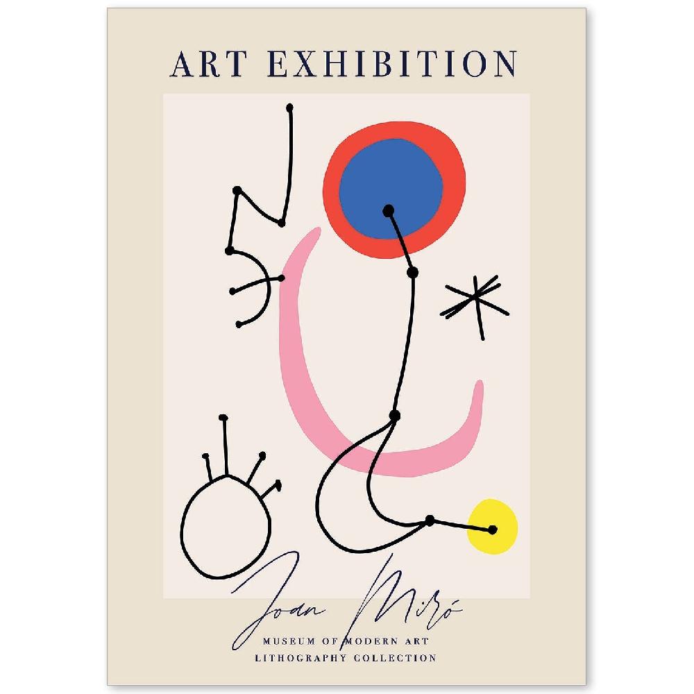 nacnic Lamina artística de Joan Miro 5 estilo Surrealista