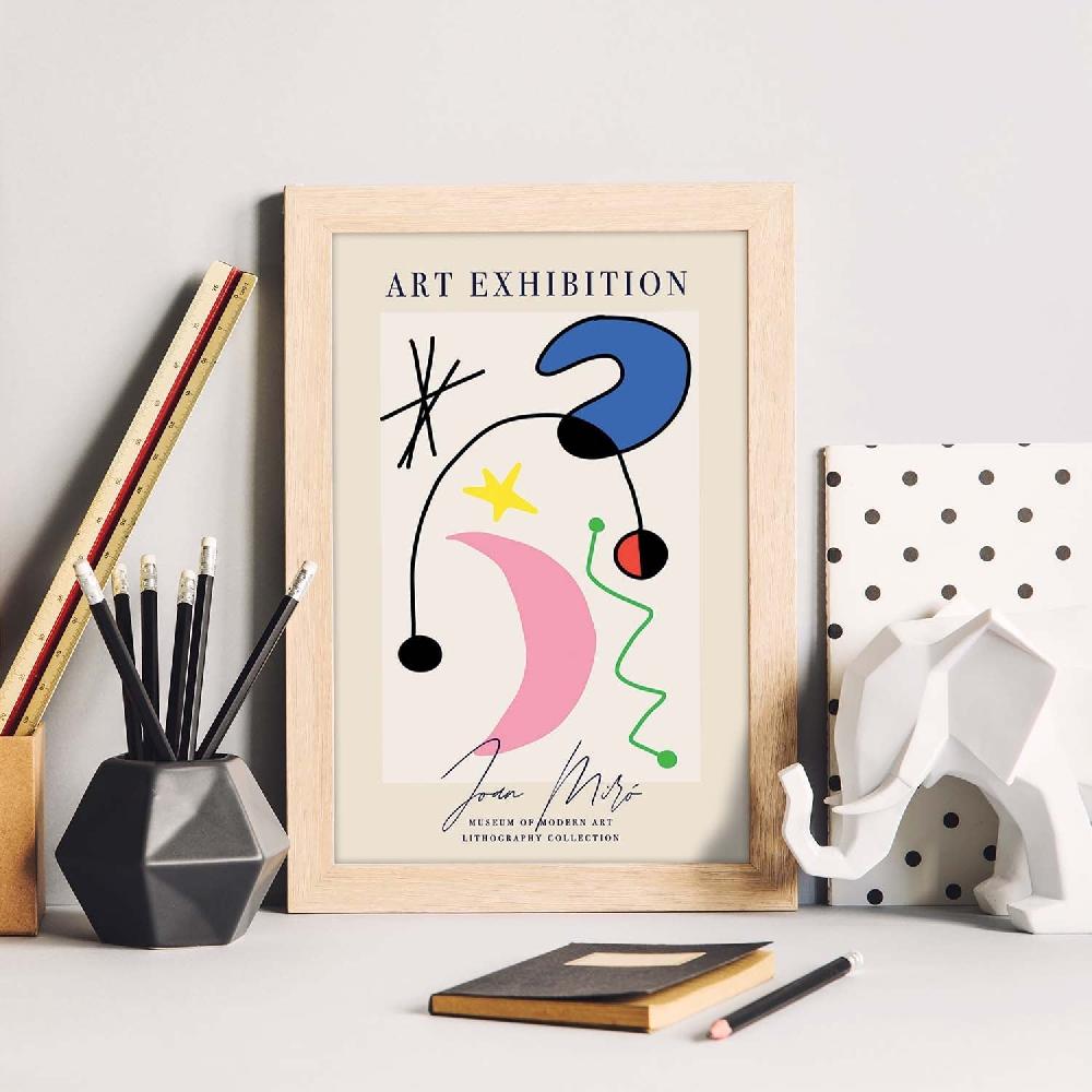 Nacnic Lamina Artística De Joan Miro 6 Estilo Surrealista