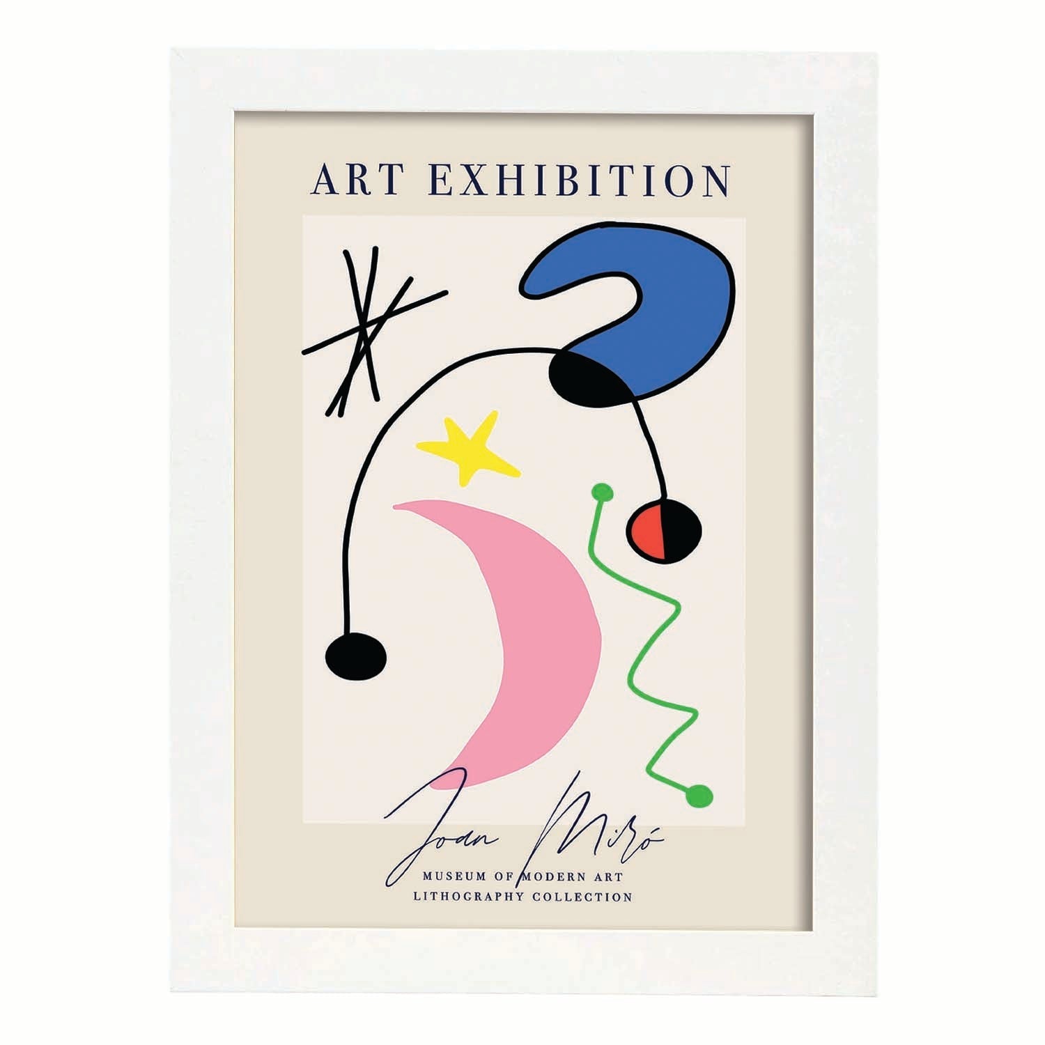 Nacnic Lamina Artística De Joan Miro 6 Estilo Surrealista