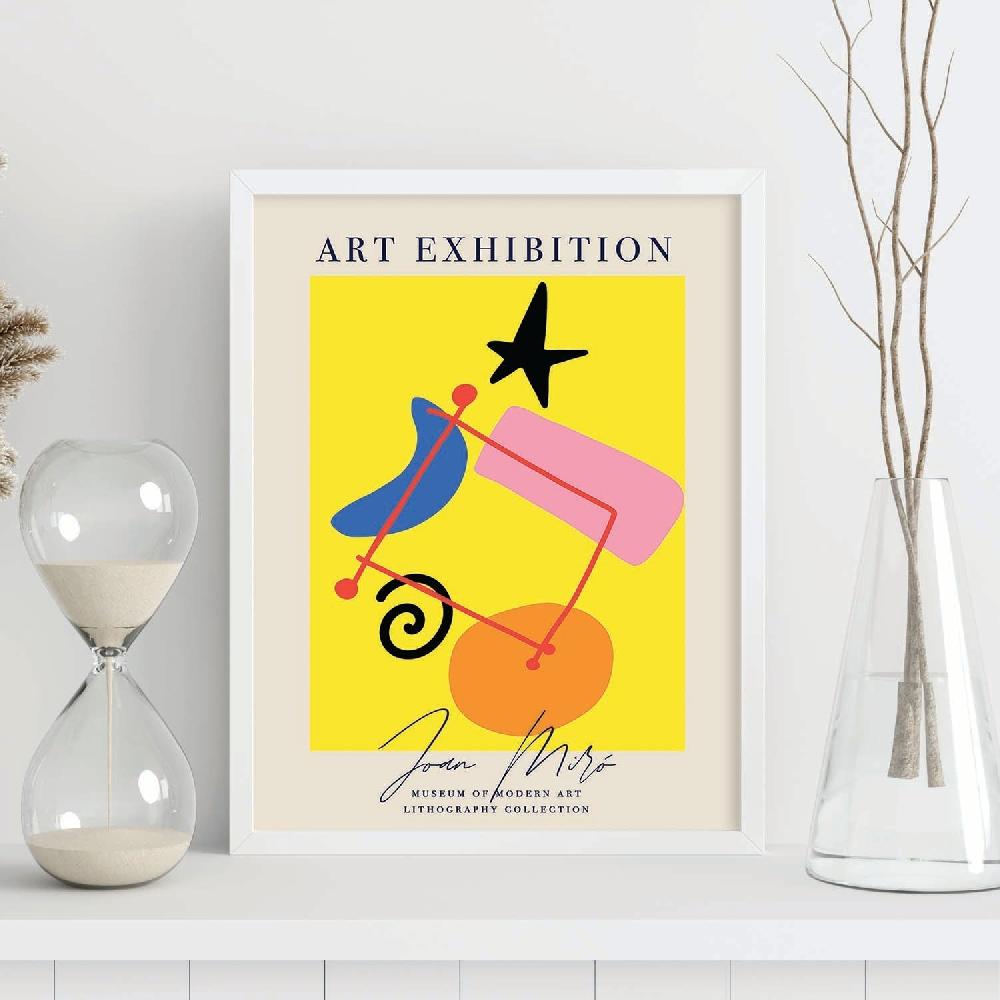 Nacnic Lamina Artística De Joan Miro Estilo Surrealista