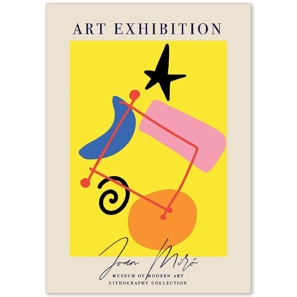 nacnic Lamina Artística de Joan Miro Estilo Surrealista