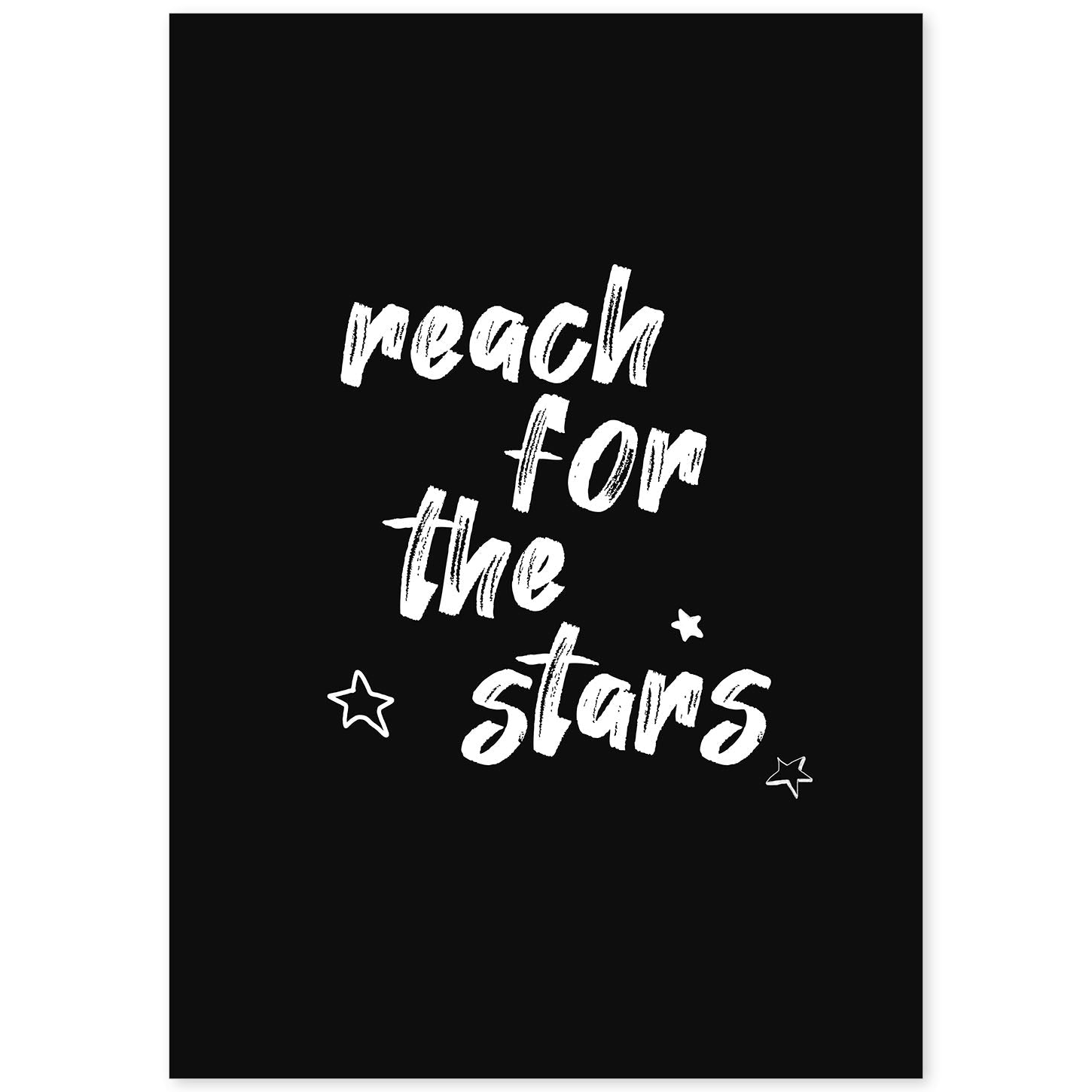 nacnic Lamina artistica de reach for the stars estilo inspiracional