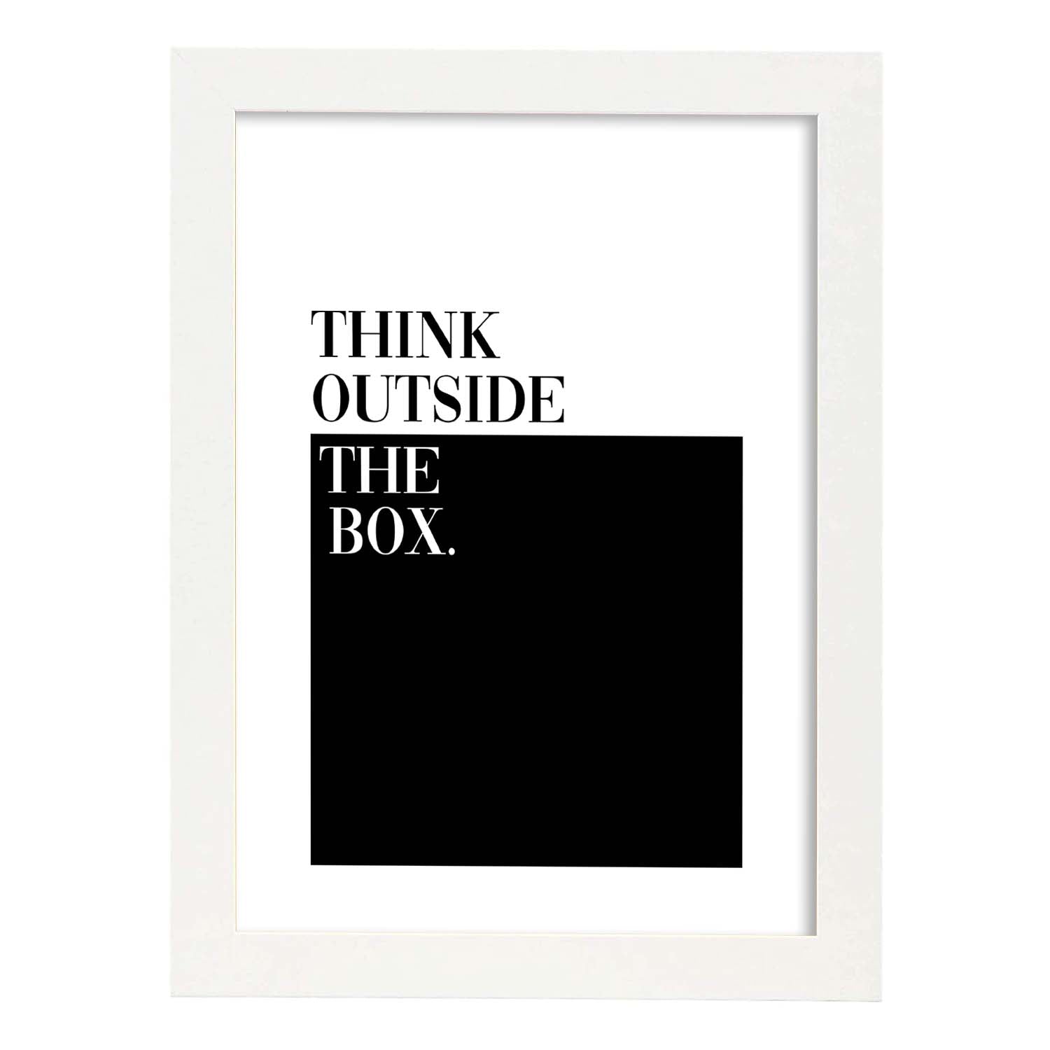 Nacnic Lamina Artística De Think Outside The Box Estilo Inspiracional