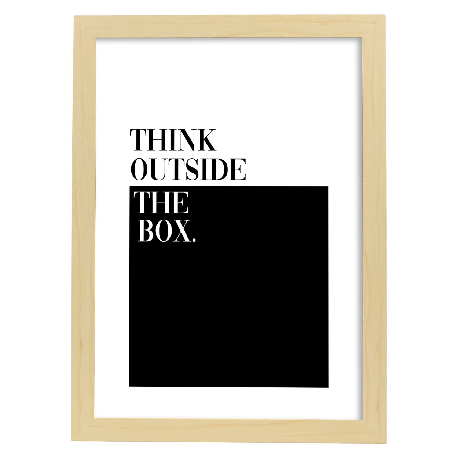 Nacnic Lamina Artística De Think Outside The Box Estilo Inspiracional