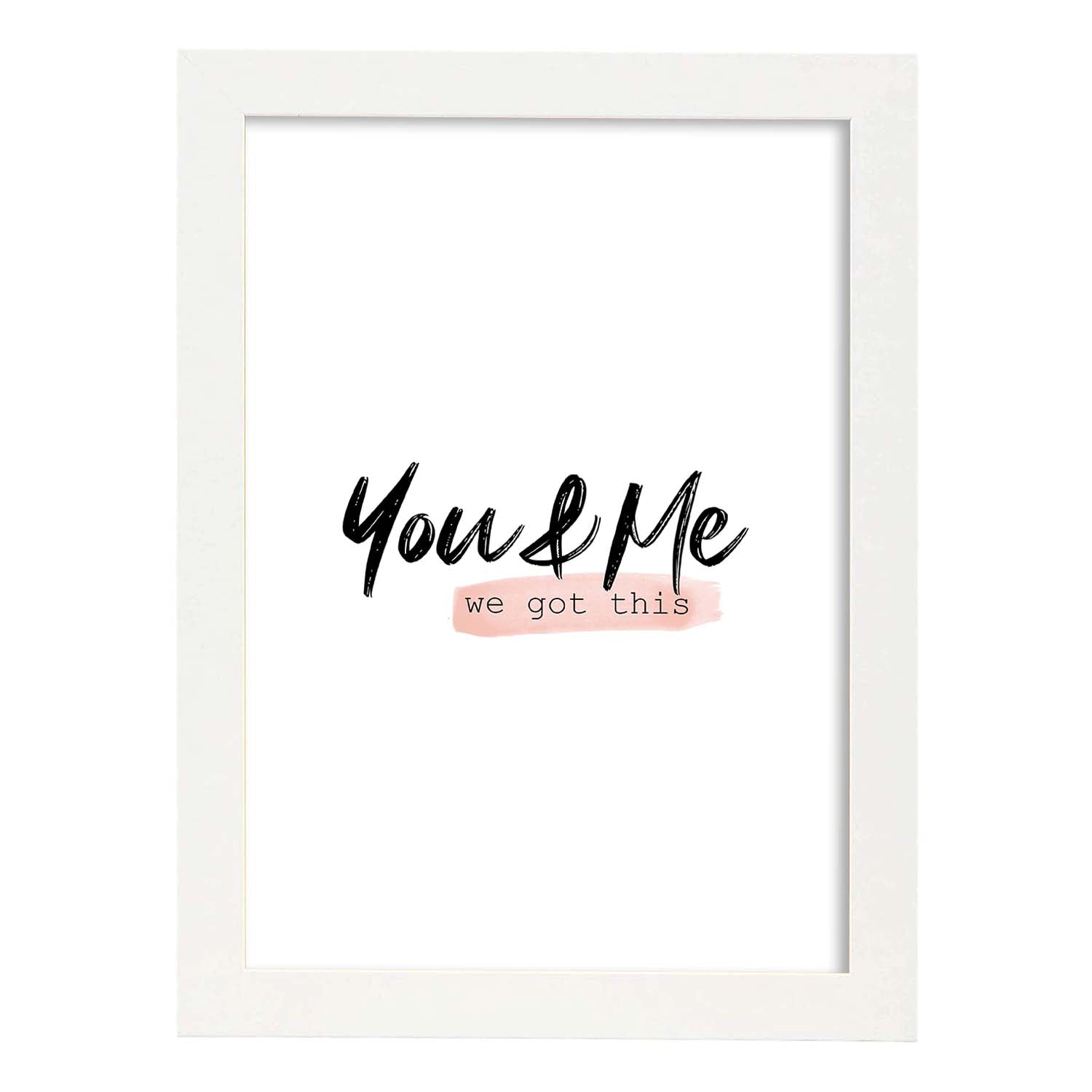 Nacnic Lamina Artistica De You Me Estilo Mensaje Inspiracional