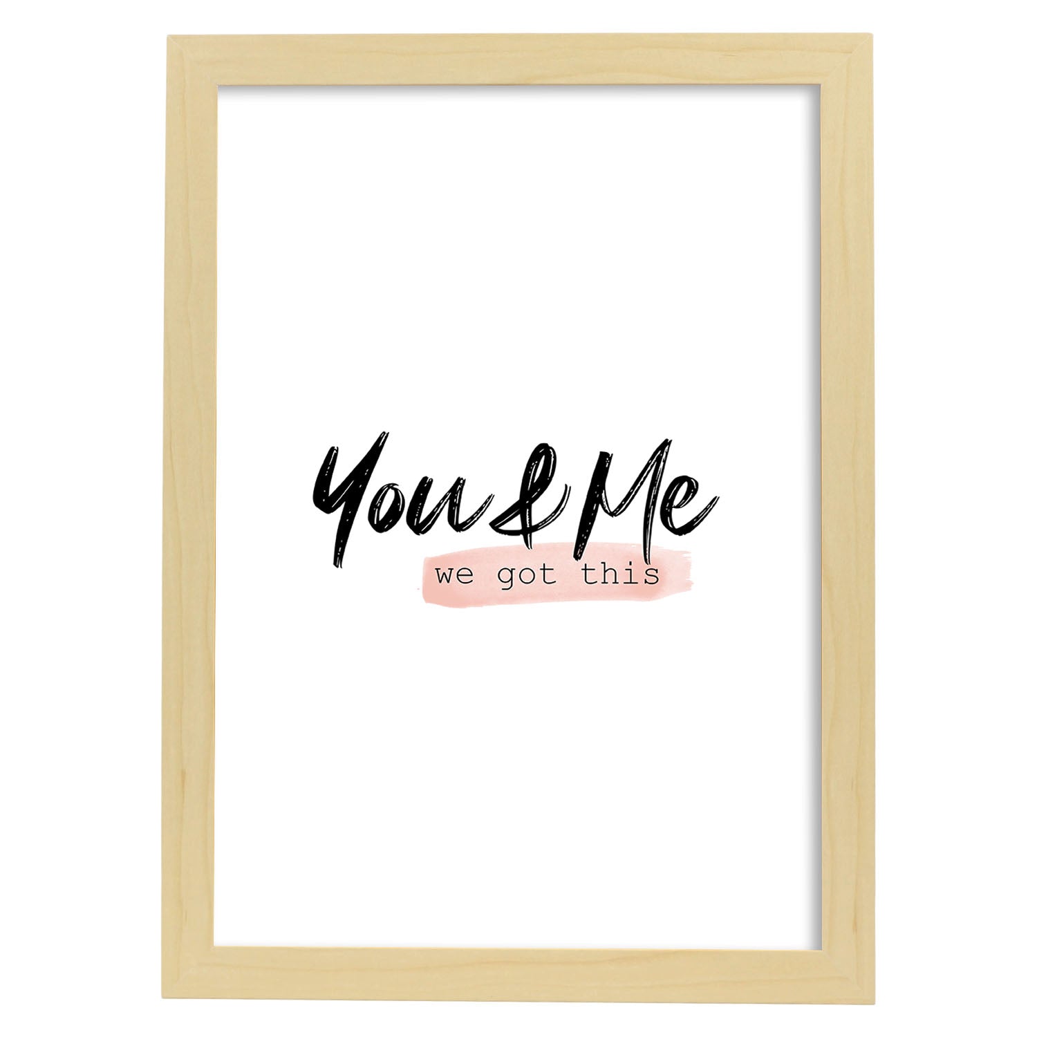 Nacnic Lamina Artistica De You Me Estilo Mensaje Inspiracional