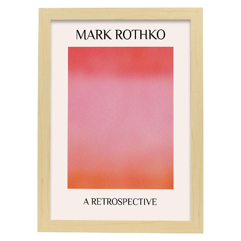 Nacnic Lamina Artística Exposición Rothko 6 Estilo Expresionismo Abstracto