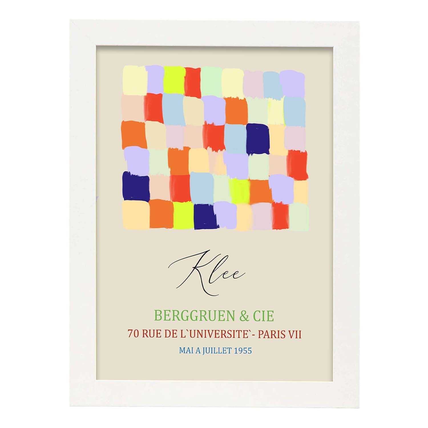 Nacnic Lamina Artística Expresionista De Exposición Klee 1