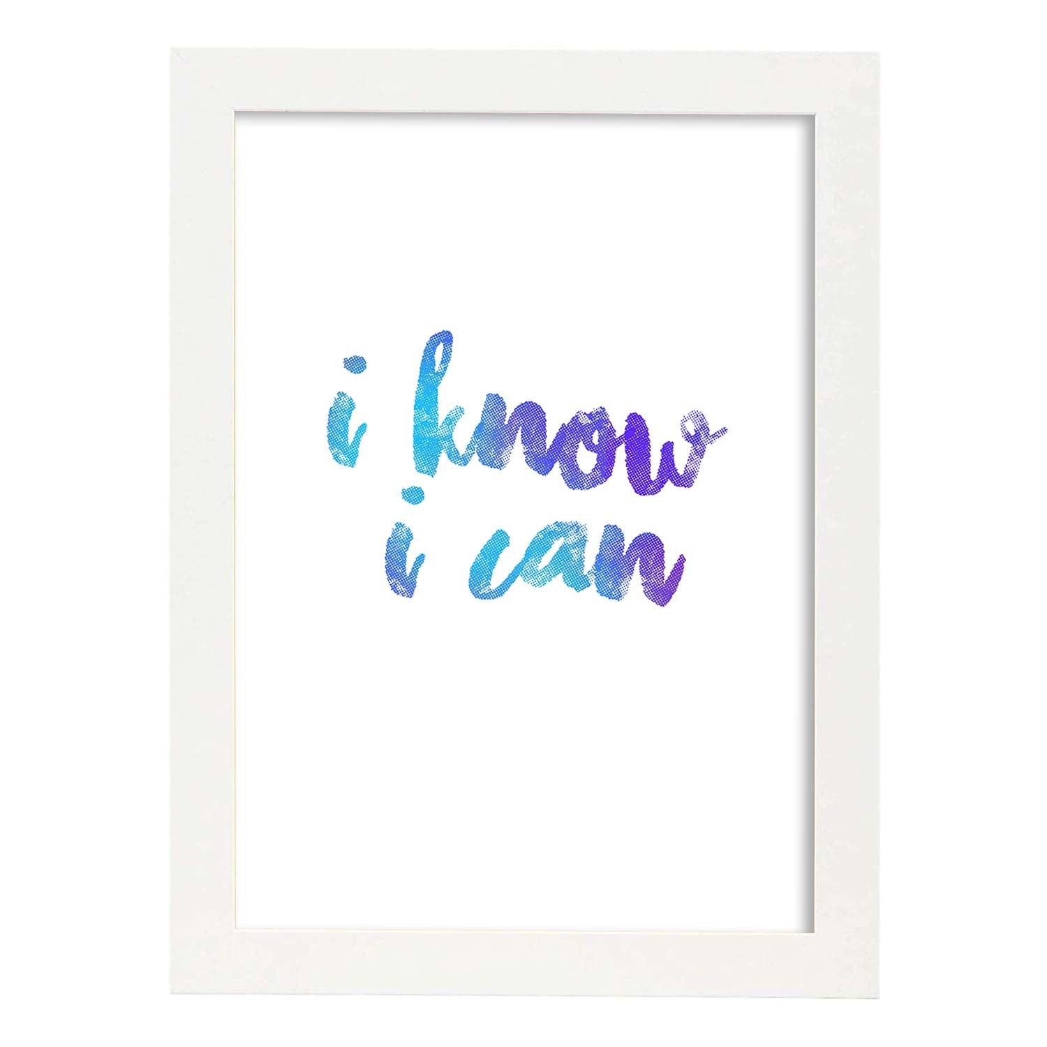 Nacnic Lamina Artistica Inspiracional De I Know I Can