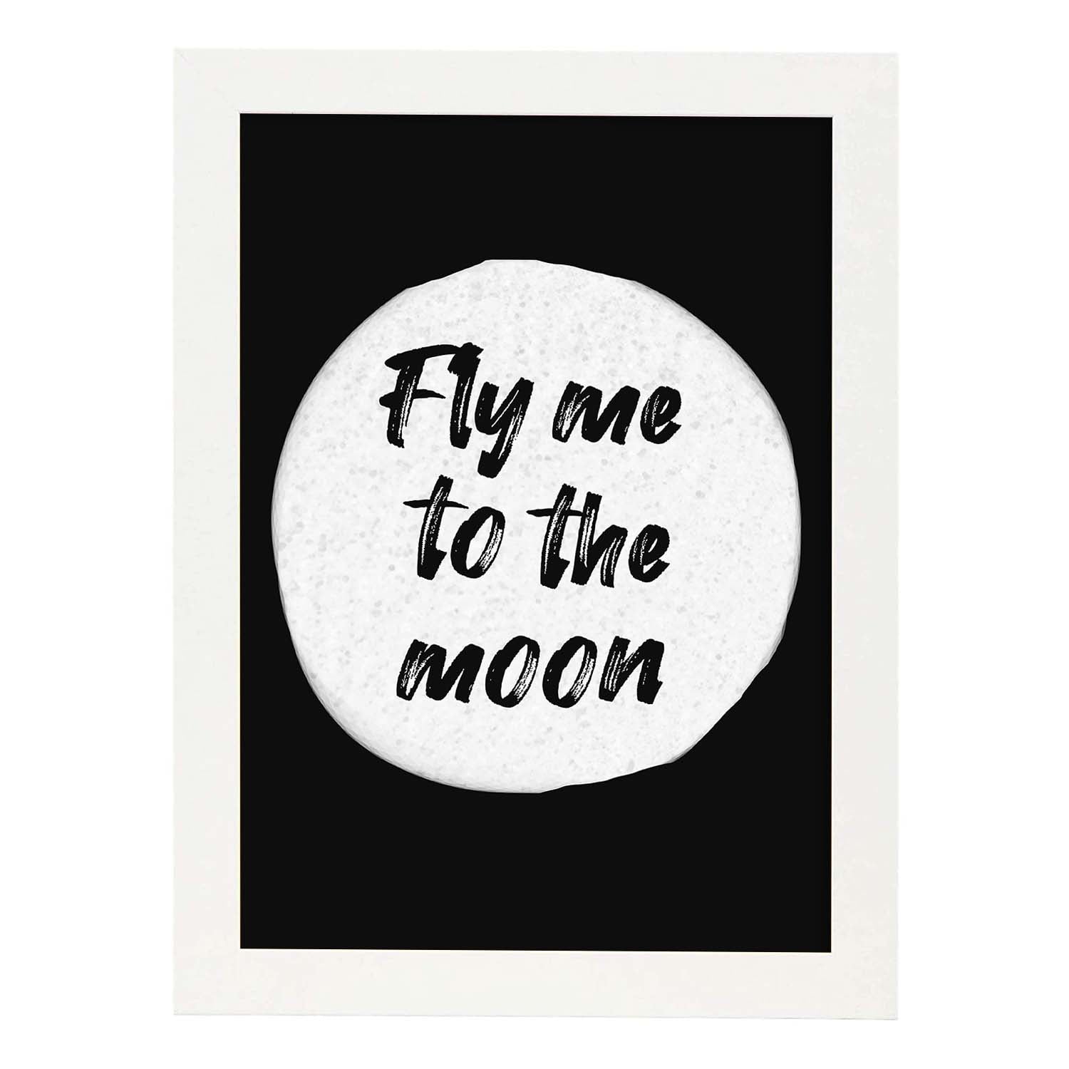 Nacnic Lámina Artística Inspiracional Fly Me To The Moon