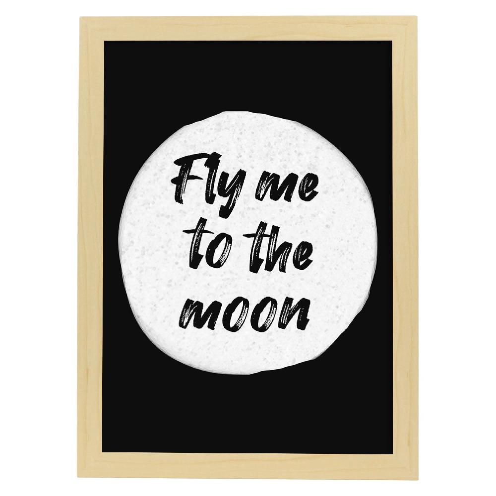 Nacnic Lámina Artística Inspiracional Fly Me To The Moon