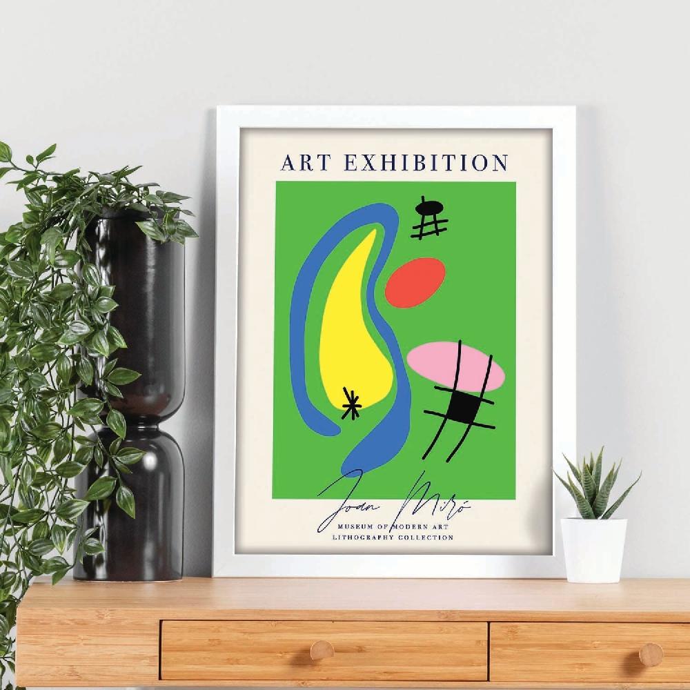 Nacnic Lamina Artística Joan Miro 3 Estilo Surrealista