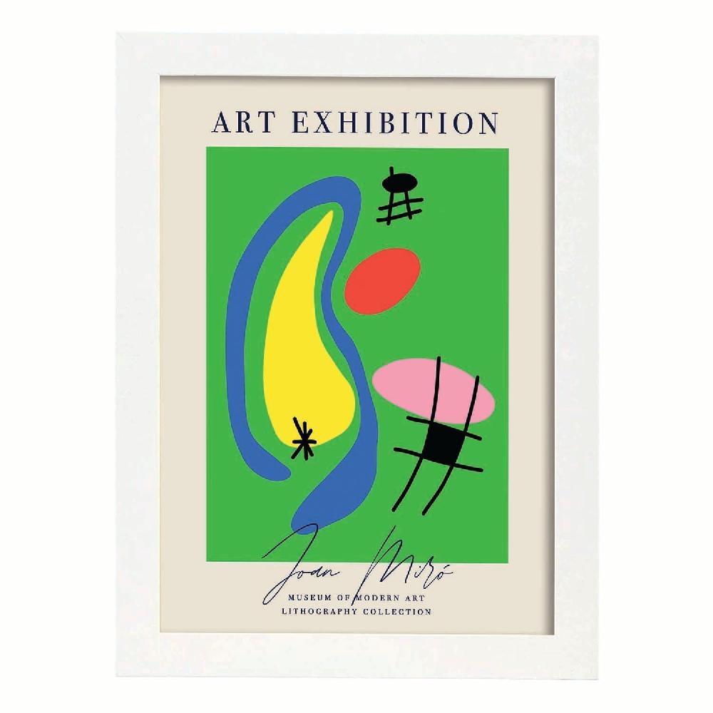 Nacnic Lamina Artística Joan Miro 3 Estilo Surrealista