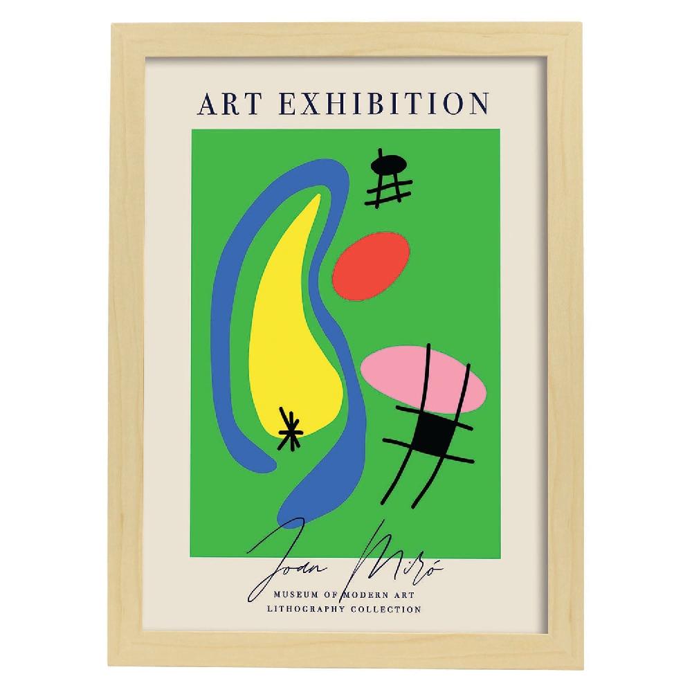 Nacnic Lamina Artística Joan Miro 3 Estilo Surrealista