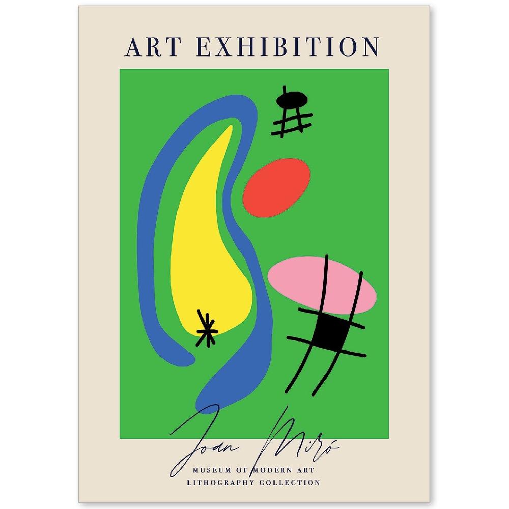 nacnic Lamina Artística Joan Miro 3 Estilo Surrealista