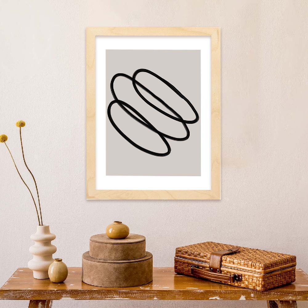 Nacnic Lamina Artística Moderno Linea 01 Estilo Abstracto