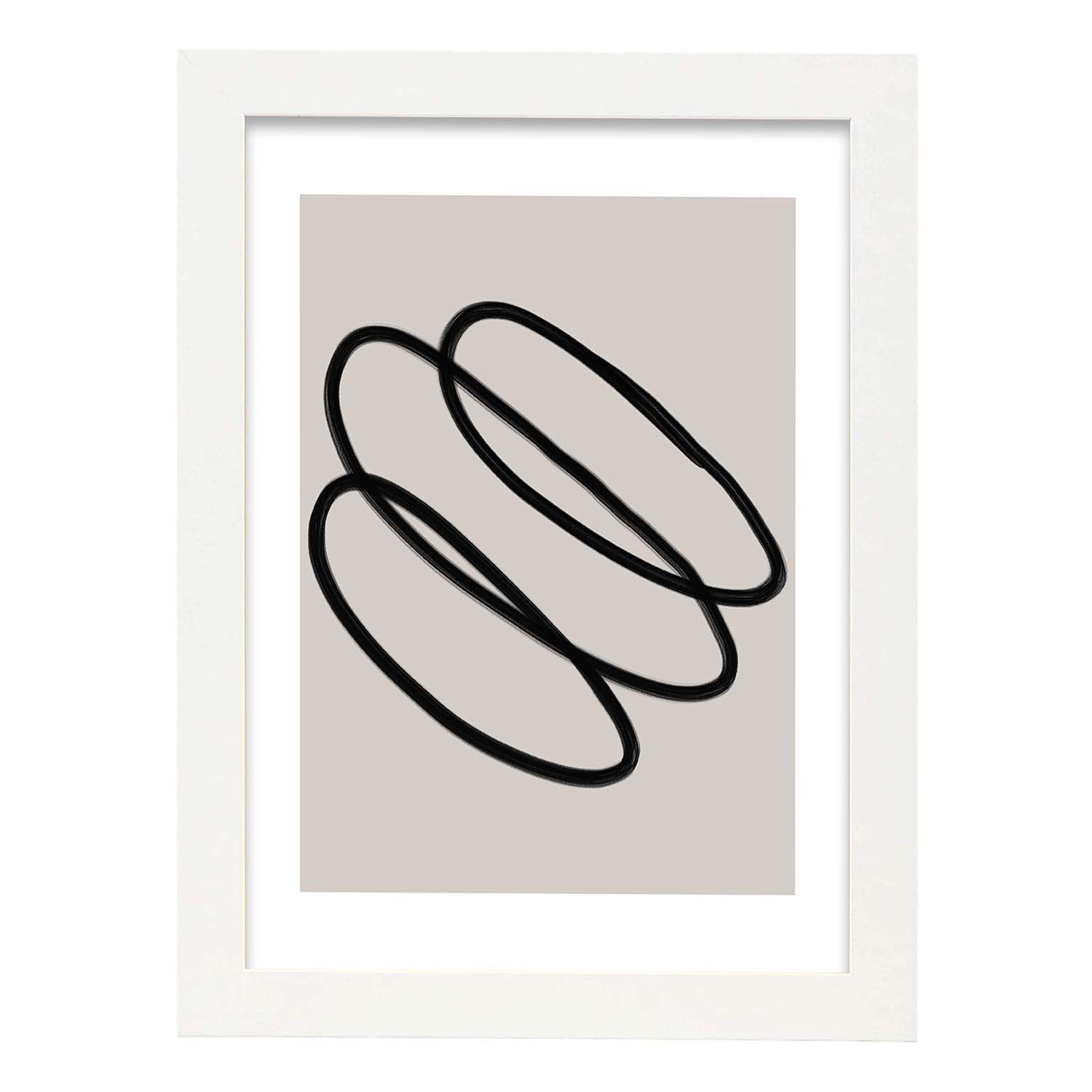 Nacnic Lamina Artística Moderno Linea 01 Estilo Abstracto