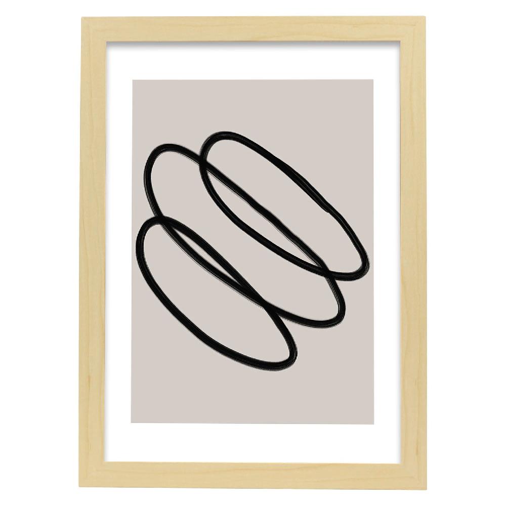 Nacnic Lamina Artística Moderno Linea 01 Estilo Abstracto