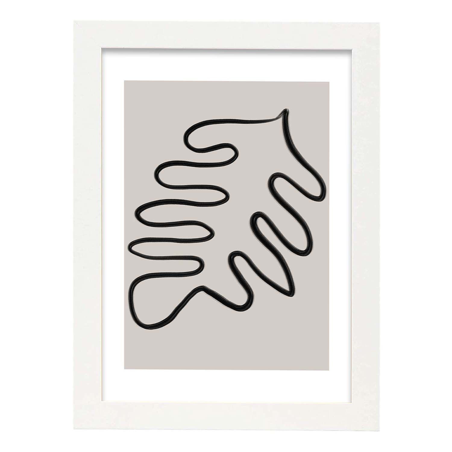 Nacnic Lamina Artística Moderno Linea 03 Estilo Abstracto