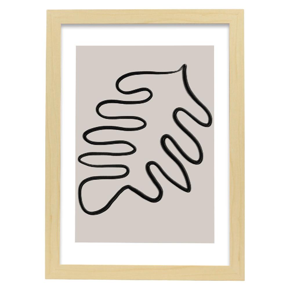 Nacnic Lamina Artística Moderno Linea 03 Estilo Abstracto