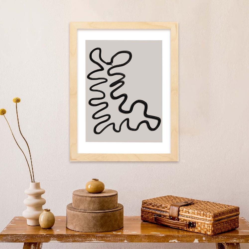 Nacnic Lamina Artística Moderno Linea 04 Estilo Abstracto