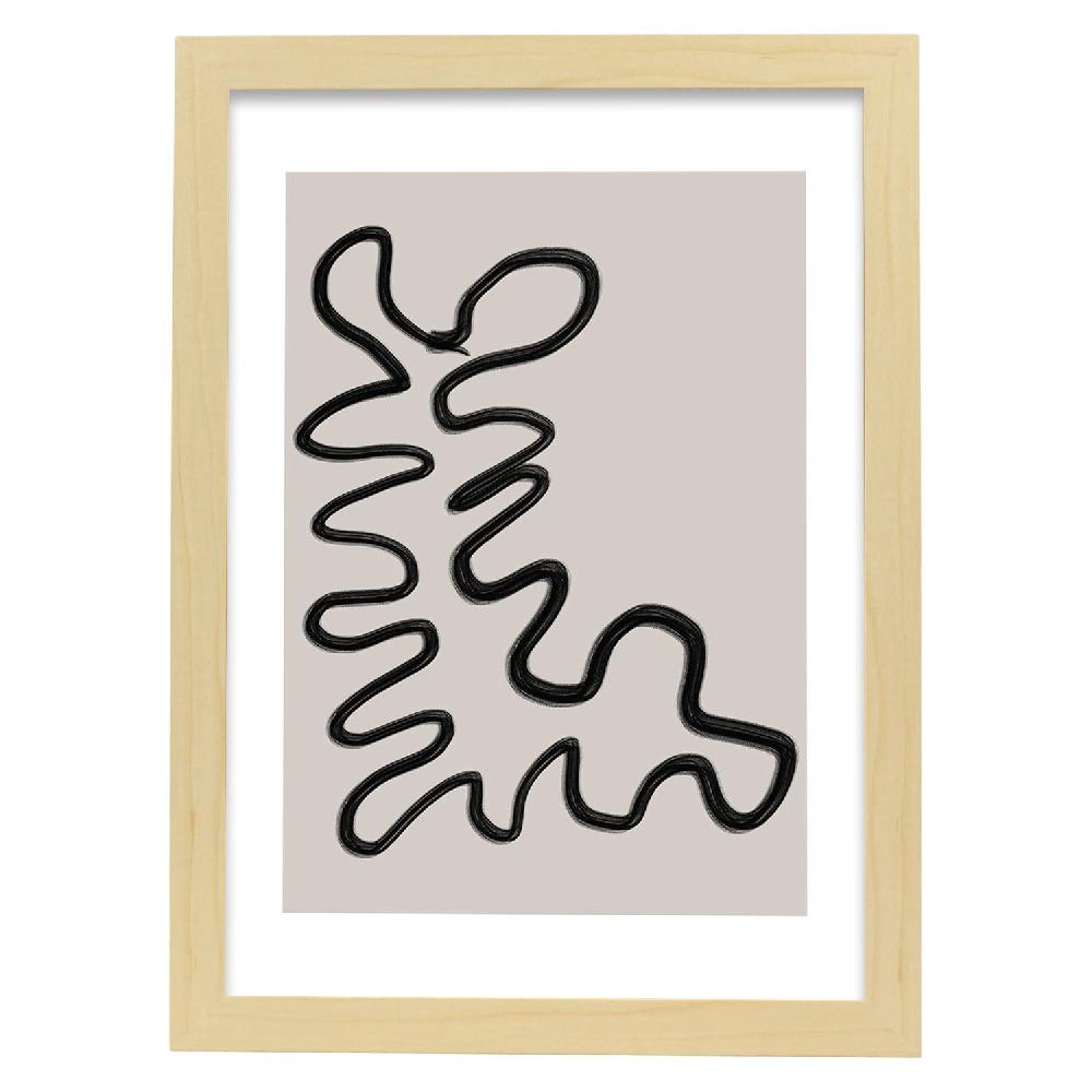 Nacnic Lamina Artística Moderno Linea 04 Estilo Abstracto