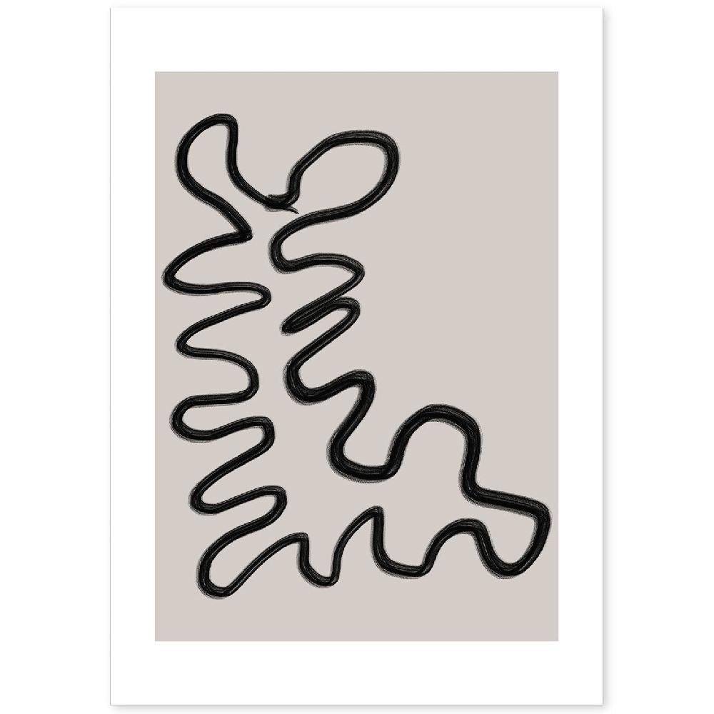 nacnic Lamina Artística Moderno Linea 04 Estilo Abstracto