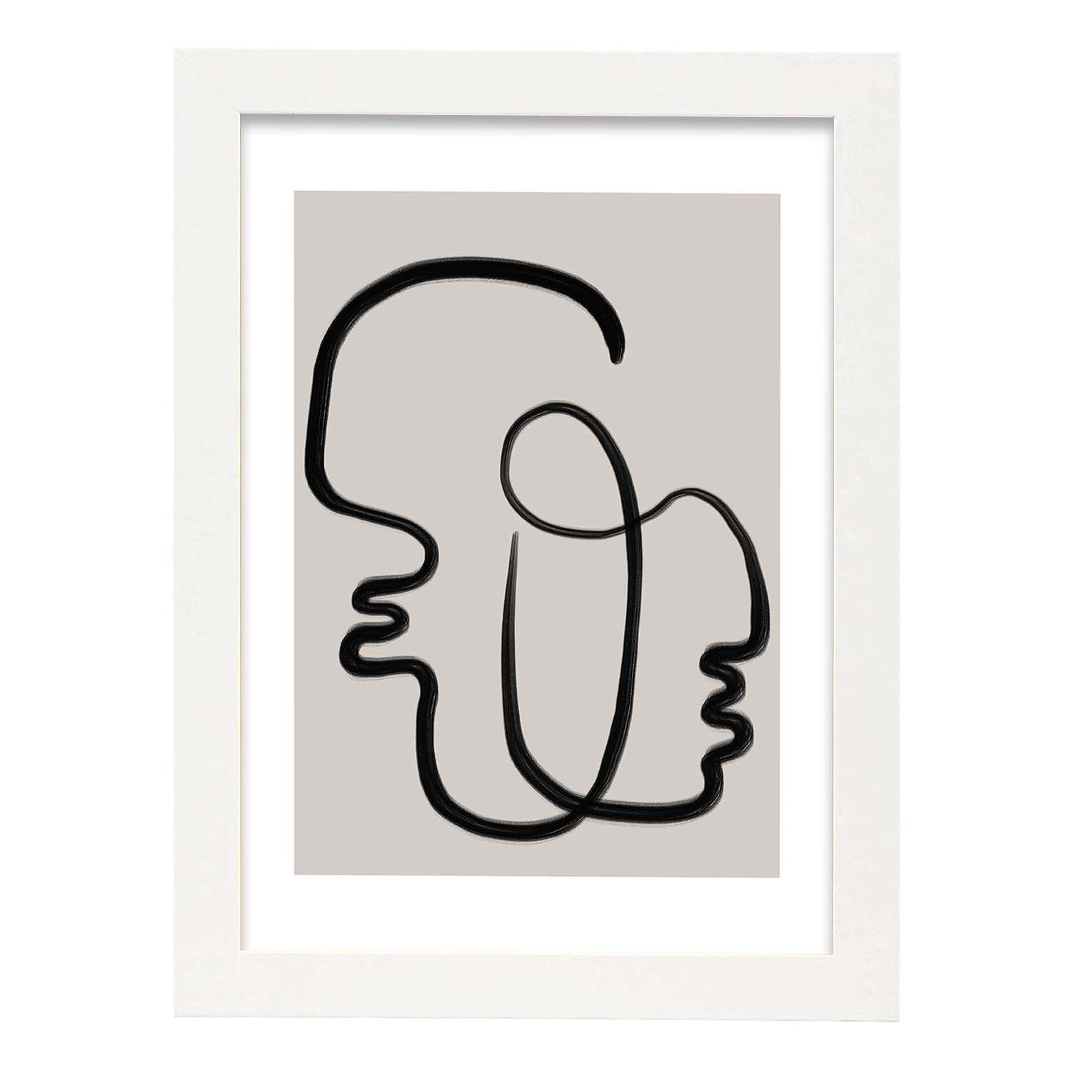 Nacnic Lámina Artística Moderno Linea 13 Estilo Abstracto