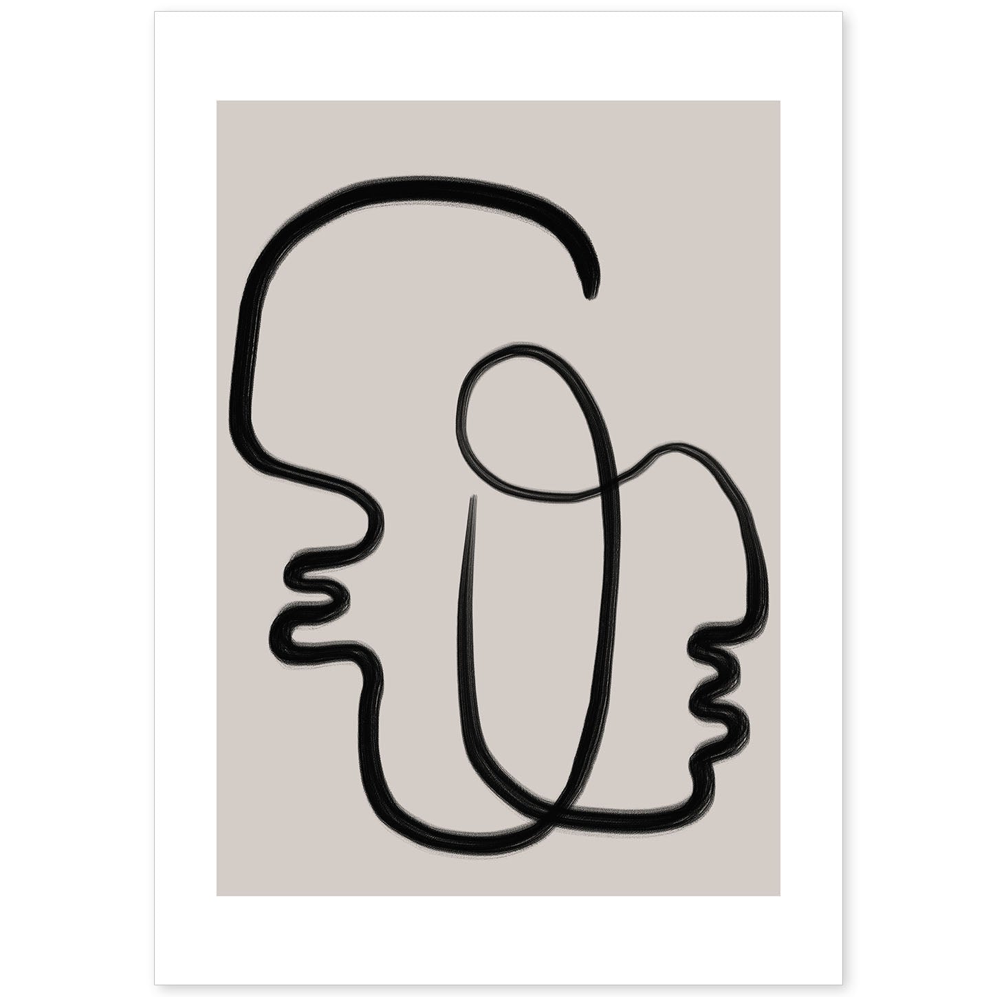 nacnic Lámina Artística Moderno Linea 13 Estilo Abstracto