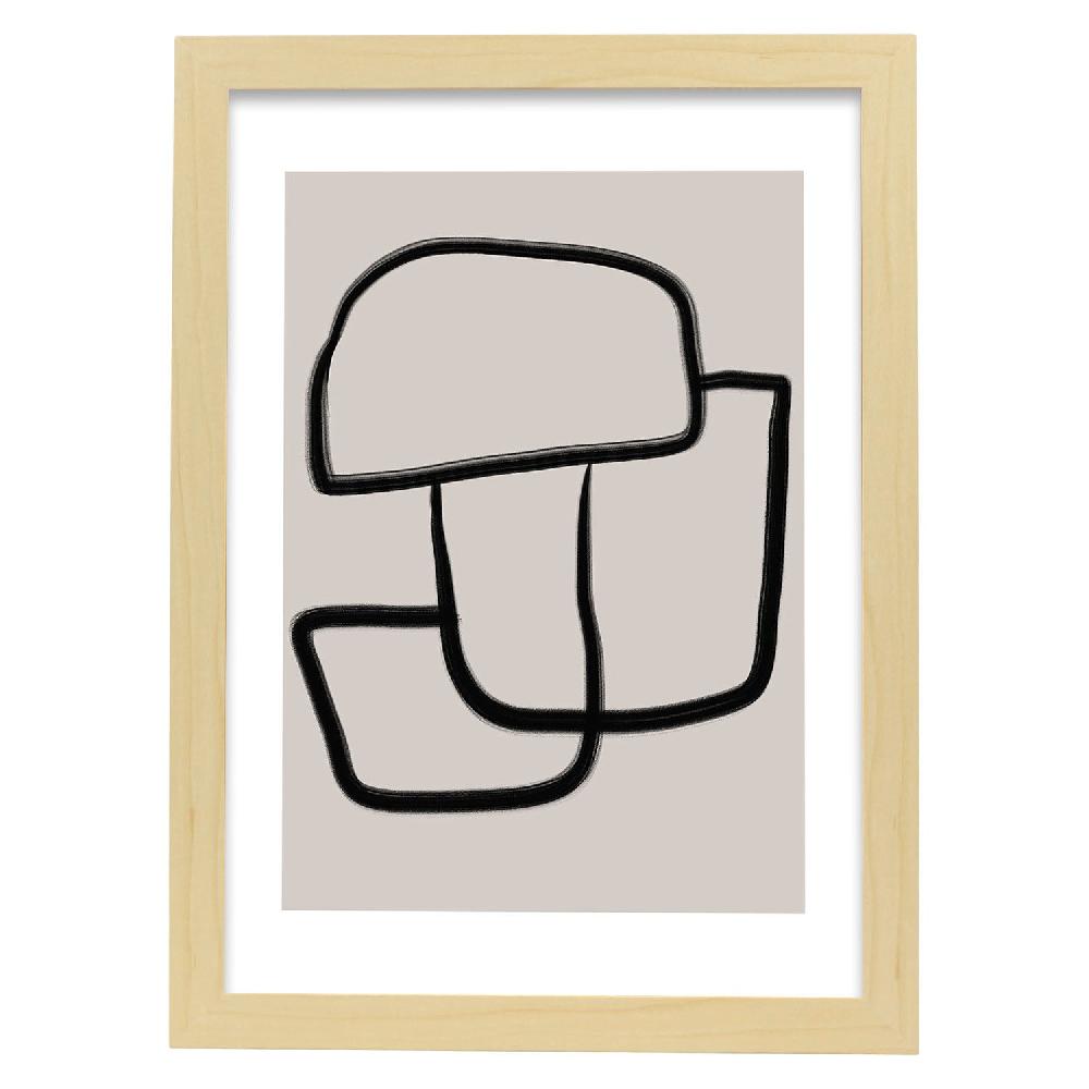 Nacnic Lamina Artística Moderno Linea 16 Estilo Abstracto